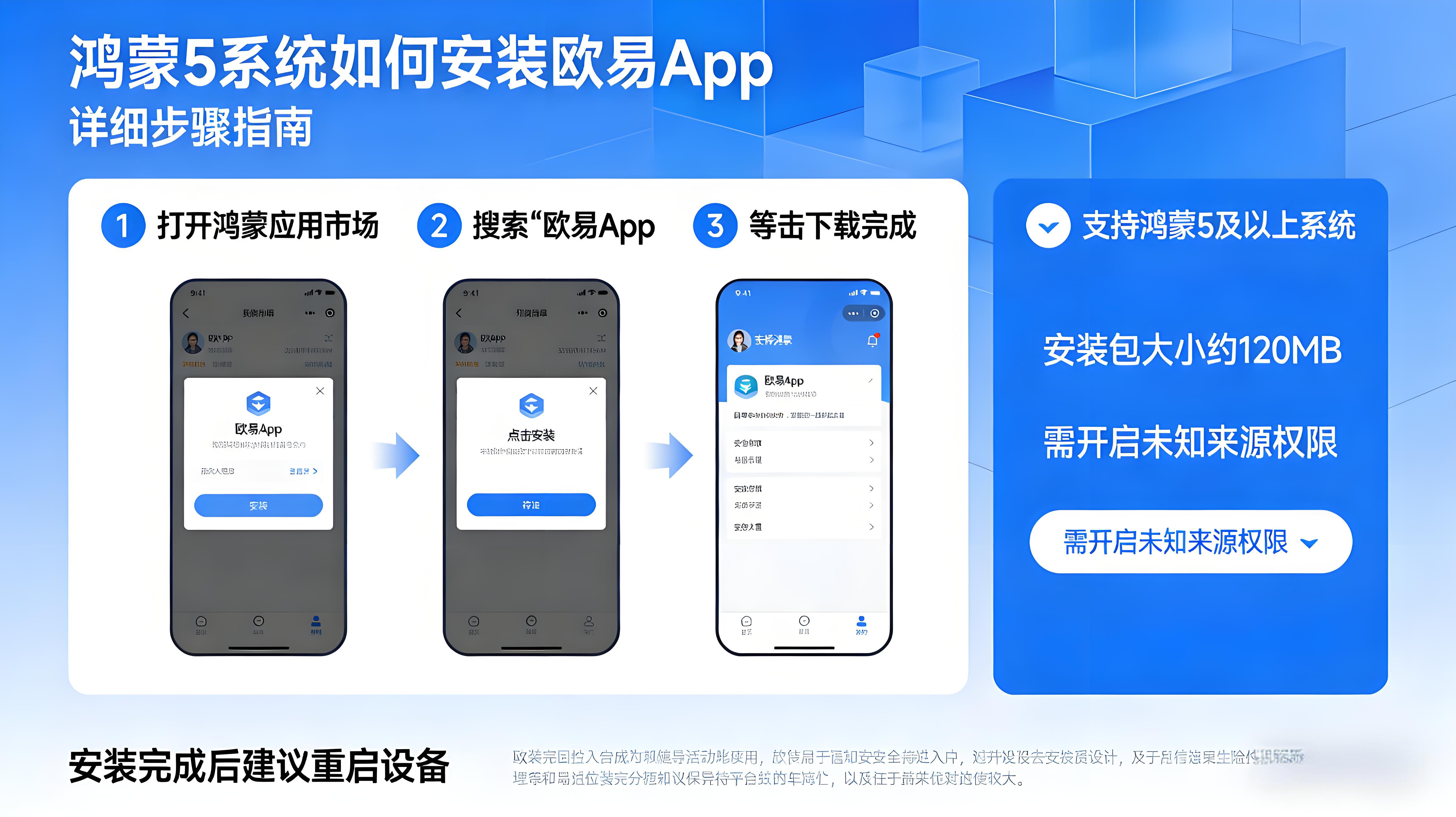 鸿蒙5系统怎样安装欧易App？